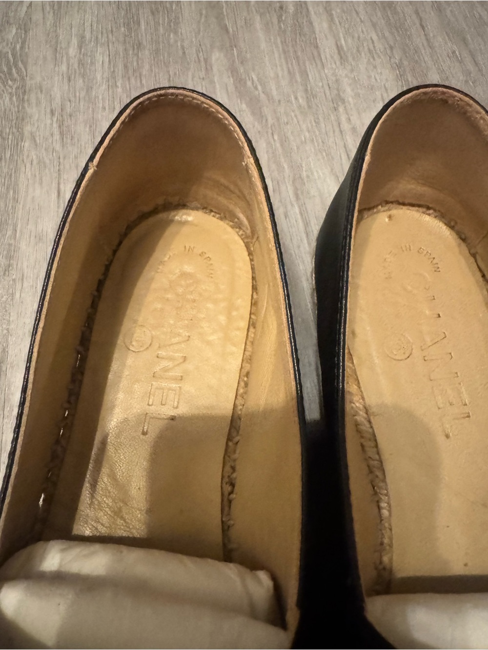 CHANEL Lambskin CC Espadrilles 37 Black - Picture 4 of 14